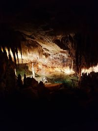 Silhouette of cave