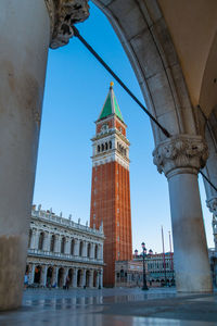 Low angle view of historical building against sky