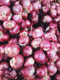 Full frame shot of onions