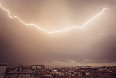 Lightning in tashkent city