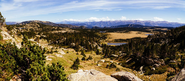 Panoramic view of landscape against sky