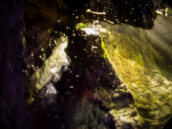 Close-up of illuminated water