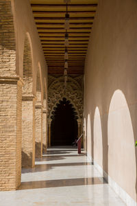 Corridor of historic building