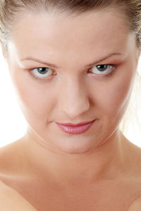 Close-up portrait of woman