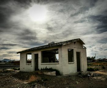 Built structure against cloudy sky