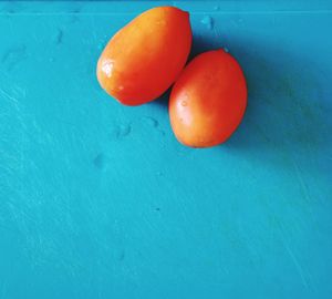 High angle view of fruits in water