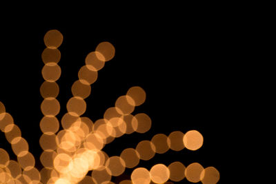 Defocused lights at night