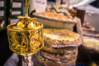 Close-up of drink on table