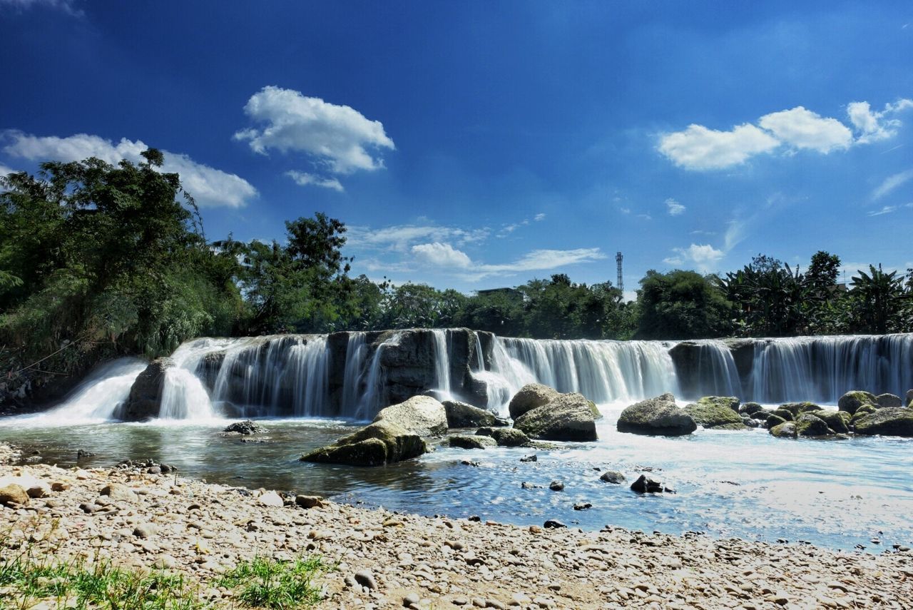 SCENIC VIEW OF WATERFALL