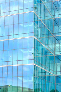 Low angle view of glass building