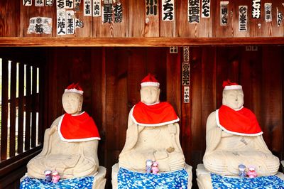 Panoramic view of traditional clothing