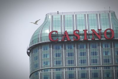 Low angle view of building against sky