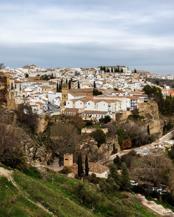 Beautiful view from ronda, malaga, andalusia, spain