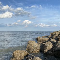 Scenic view of sea against sky