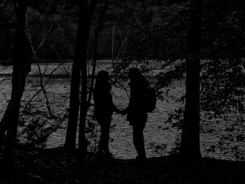 Woman in forest