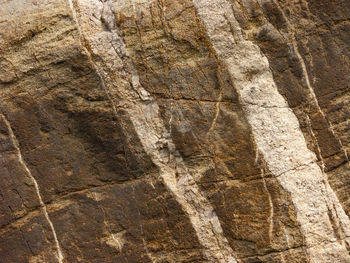 Full frame shot of cracked rock