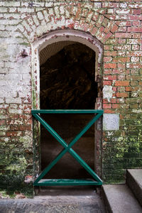 Entrance of abandoned building