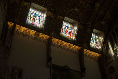 Inside a church chapel