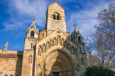 Low angle view of historic building against sky