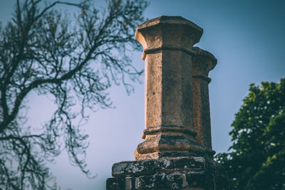 Low angle view of historical building