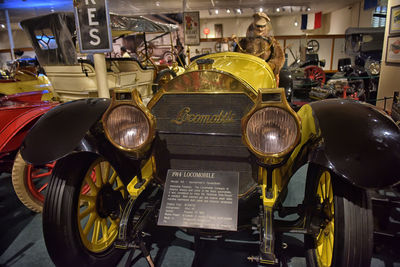 Vintage car in museum