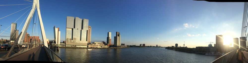 Panoramic view of city against sky