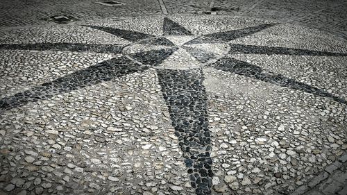 Full frame shot of tiled floor