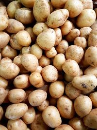 Full frame shot of potatoes