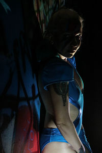 Young woman standing outdoors