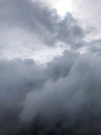 Low angle view of storm clouds in sky