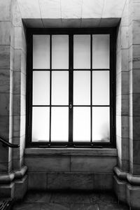 Open window of building