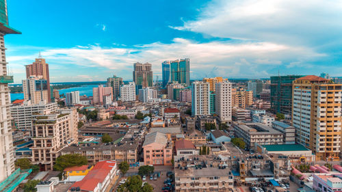 Aerial view of the haven of peace, city of dar es salaam