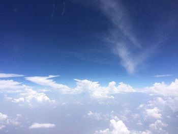 Low angle view of cloudy sky