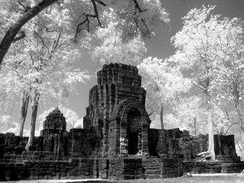 Low angle view of historical building