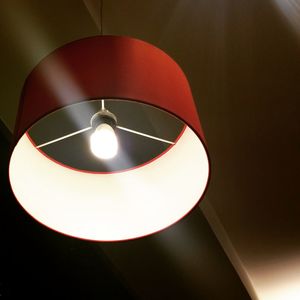 Low angle view of electric lamp