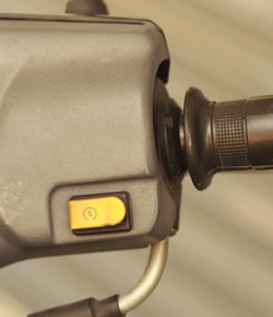 Close-up of camera