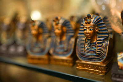 Close-up of chess pieces