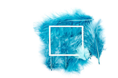 Close-up of ice over white background
