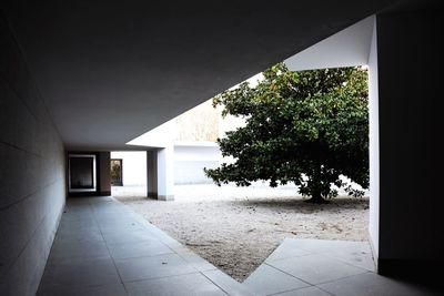 Empty corridor of building