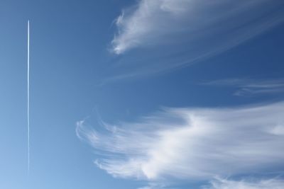 Low angle view of cloudy sky