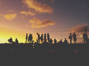 People at sunset