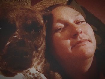 Woman looking at camera