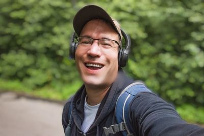 Portrait of smiling man