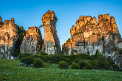 View of rock formations