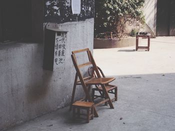 Empty chairs and tables