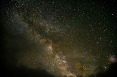 Low angle view of stars in sky