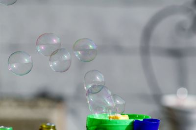 Close-up of bubbles