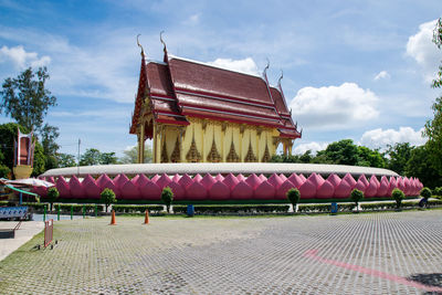 Beautiful and colorful temple in thailand.