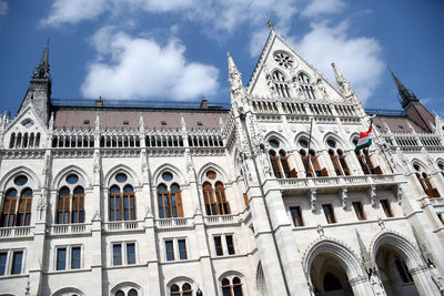 Low angle view of building against sky