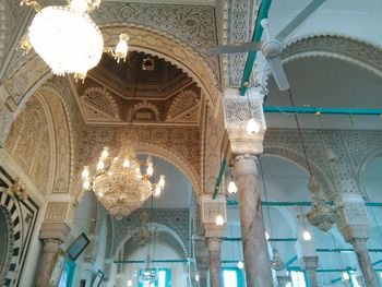 Low angle view of ceiling